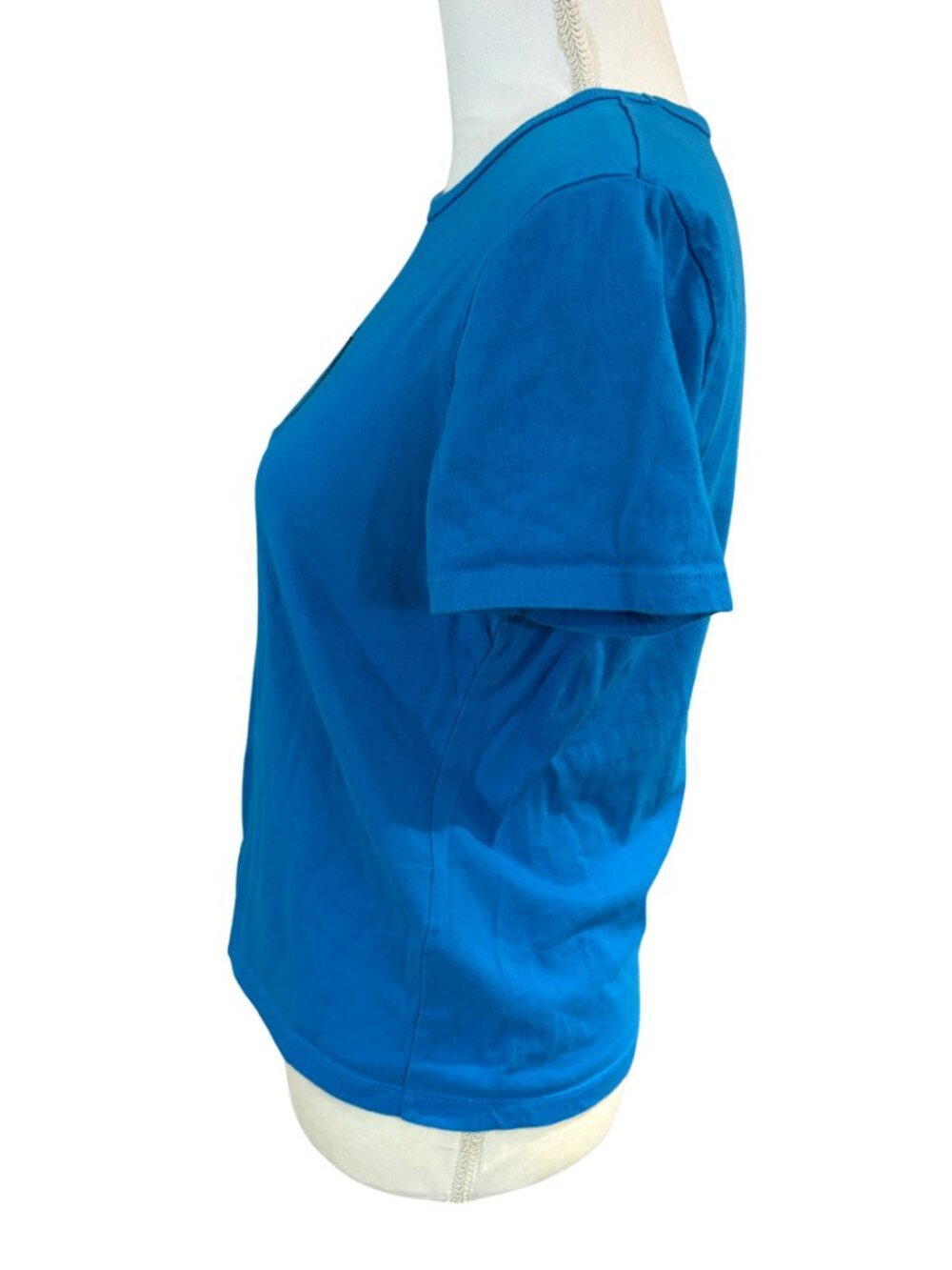 Ralph Lauren - Lauren Active Womens Blue Sz M Cotton T-Shirt 90'S y2k (SKU: 45W) - Picture 3 of 11